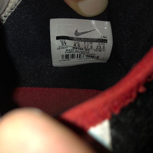 Nike Lebron 14 Flip The Switch White Red GS Grade Size 5Y Authentic - Picture 10 of 11